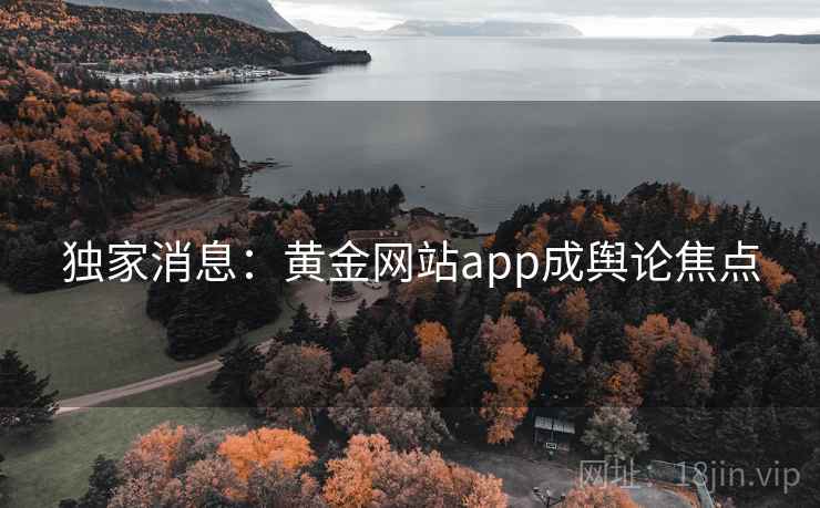 独家消息：黄金网站app成舆论焦点